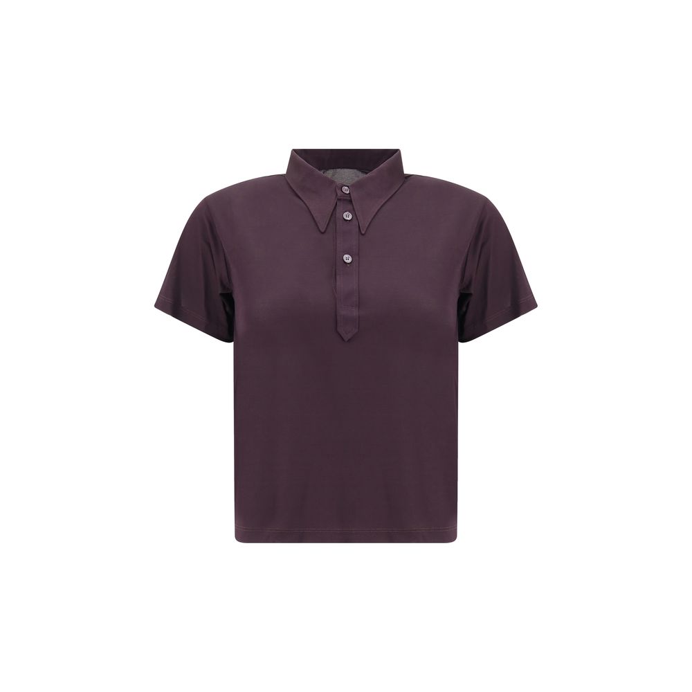 Semi-sheer polo Shirt