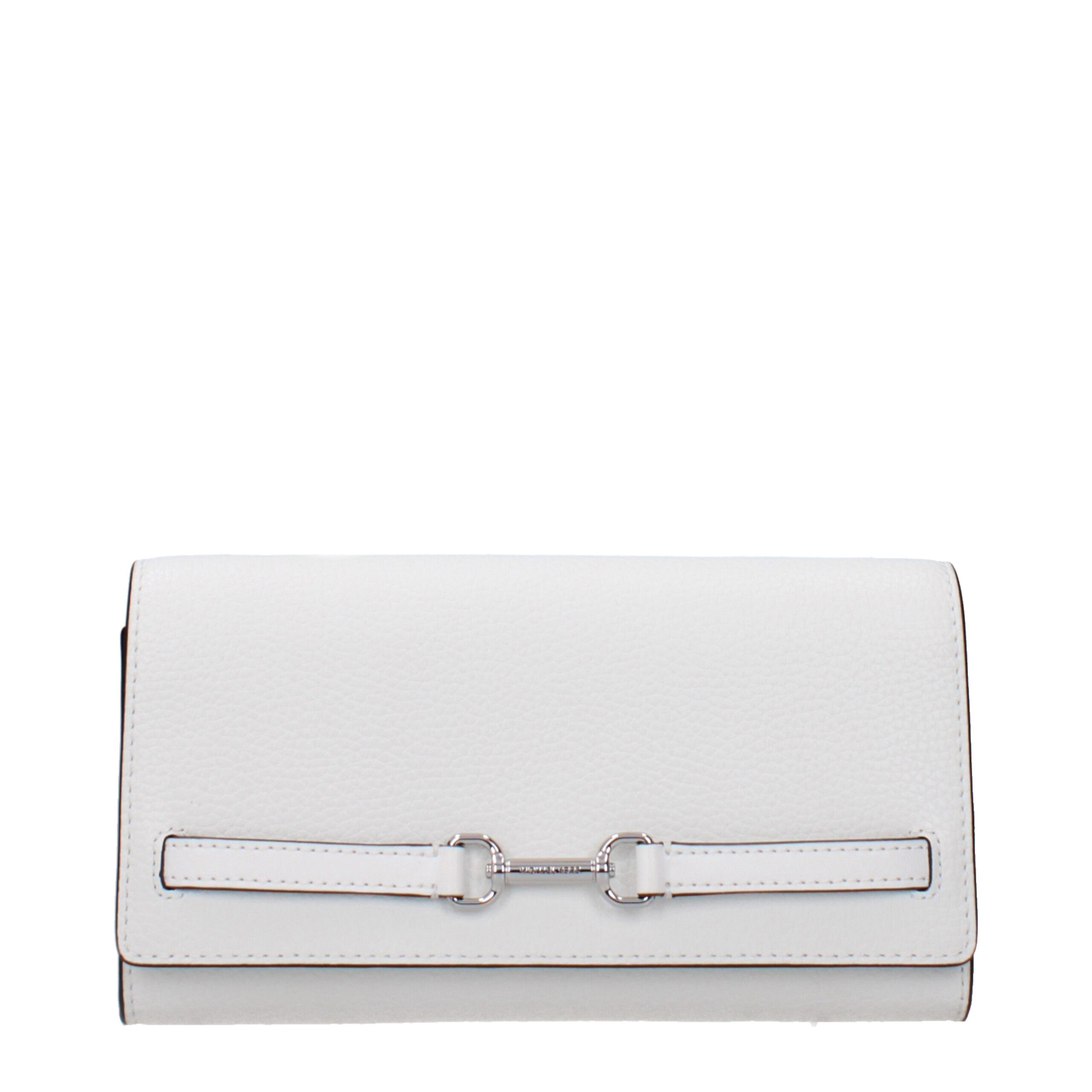 White Leather Clutch Bags
