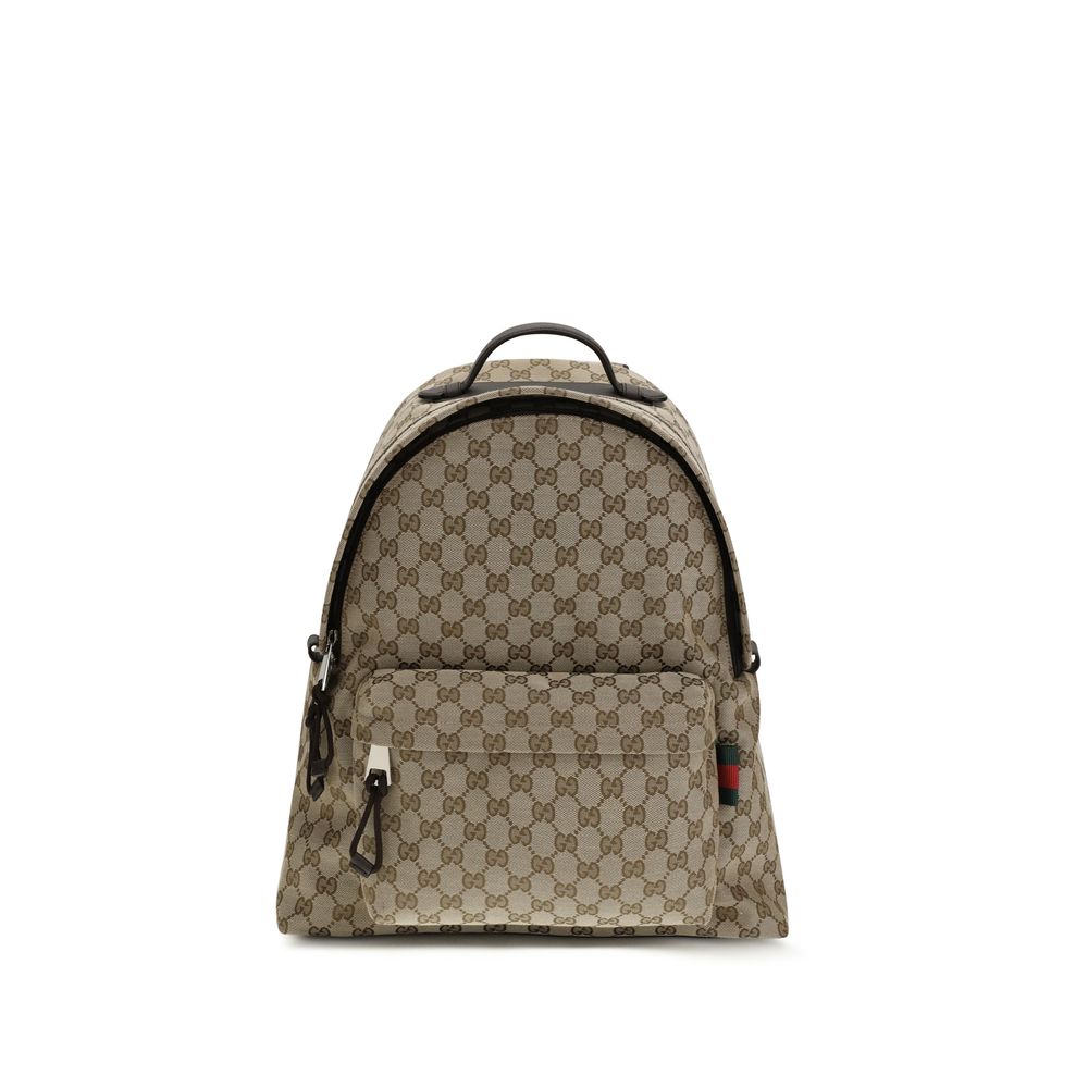 Beige Nylon Backpack