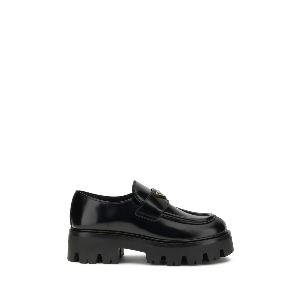 Leather Monolith Loafers