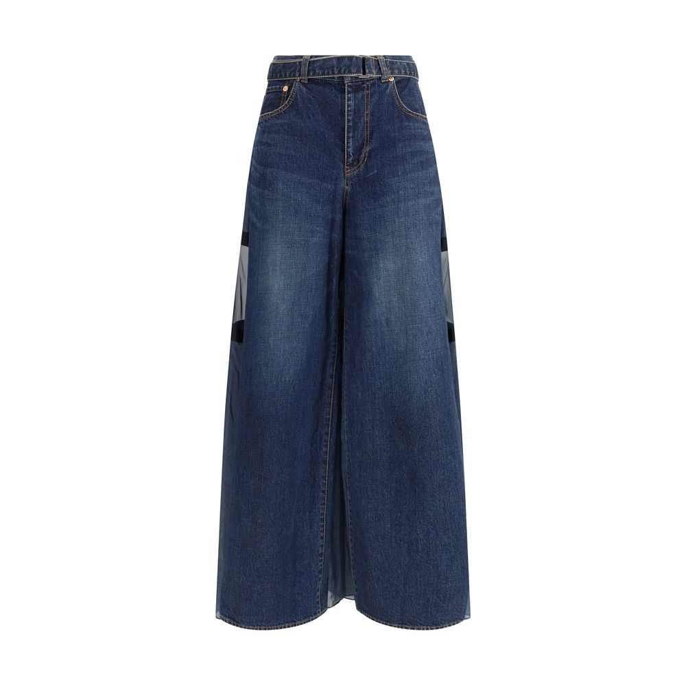 Denim Pants with liner back