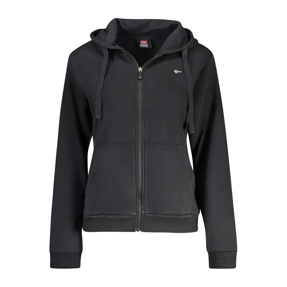 Black Cotton Women's Hoodie