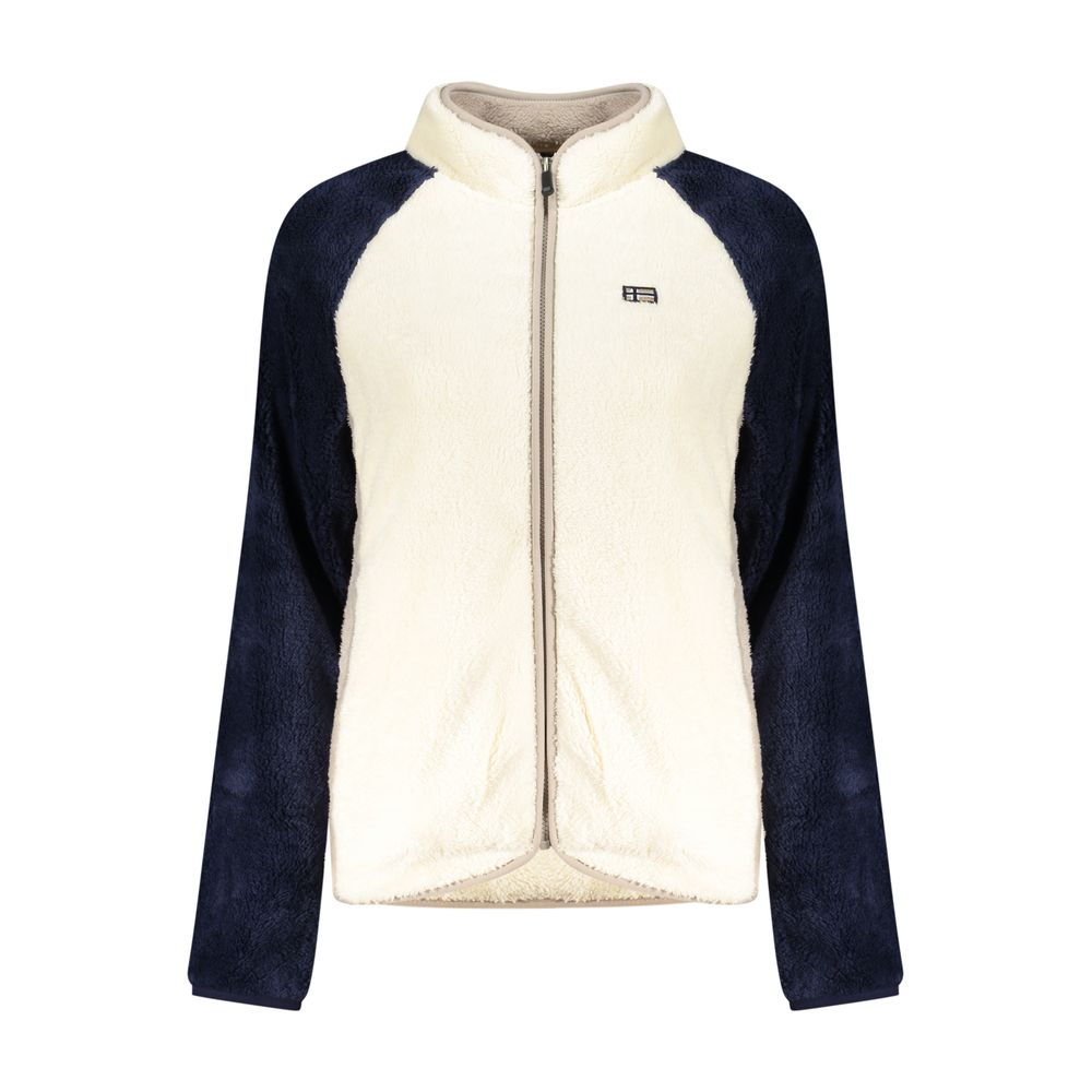 Bianco Polyester Women Sweatshirt