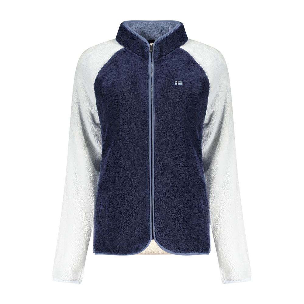 Blue Polyester Women Sweatshirt