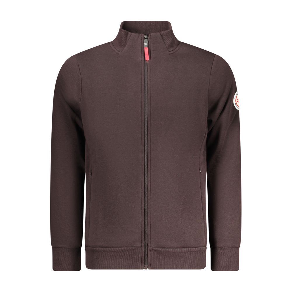 Marrone Cotton Men Sweatshirt