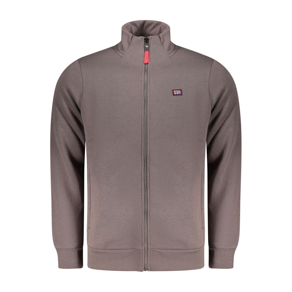 Marrone Cotton Men Sweatshirt