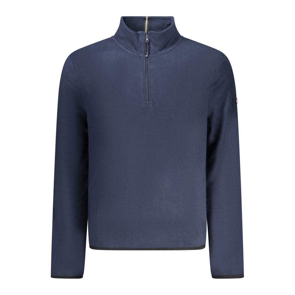 Blue Polyester Men's Sweatshirt