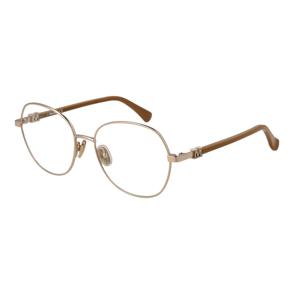 Max Mara Gold Metal Glasses (frames) Accessory - Women