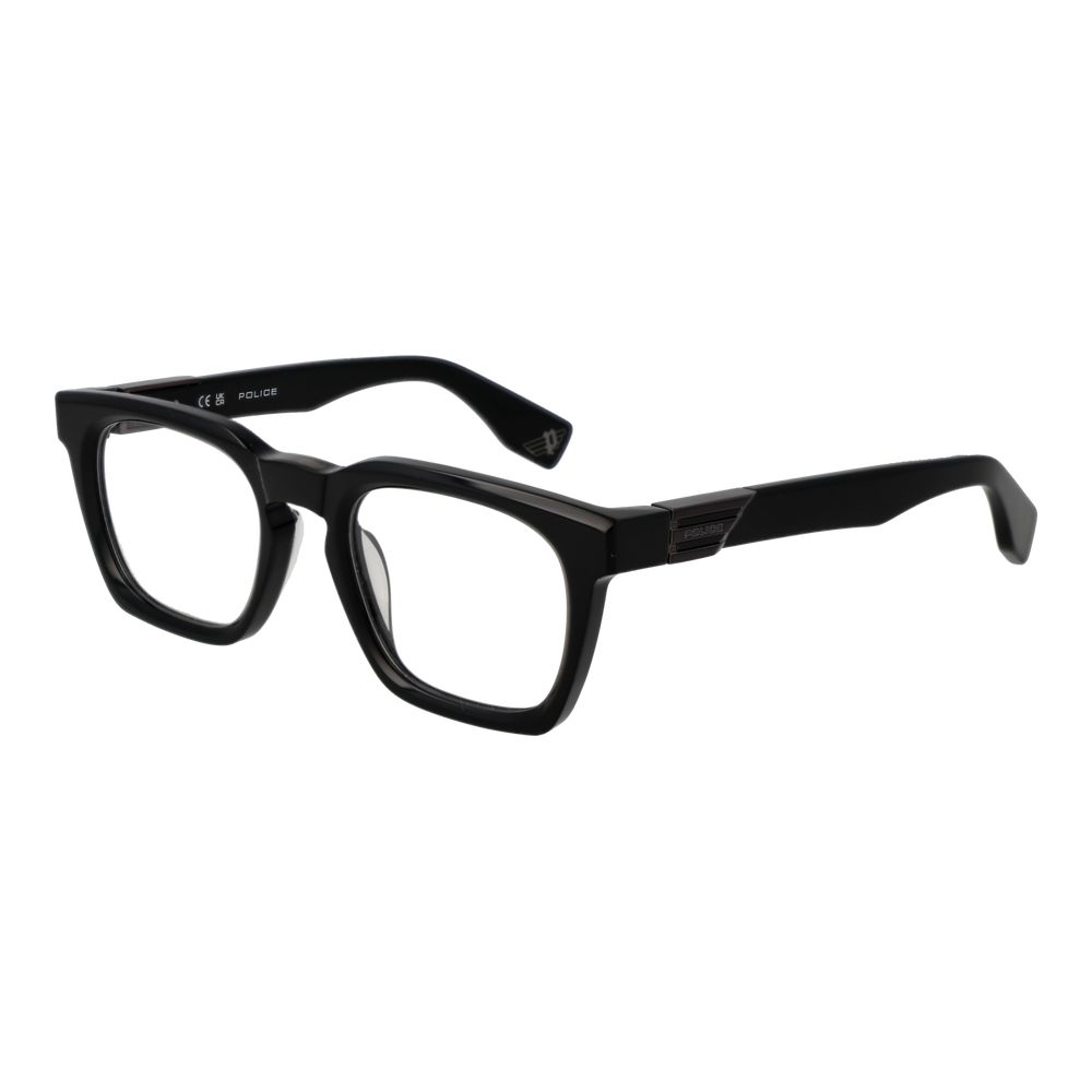 Police Black Cellulose Acetate Glasses Mens Frames 160$