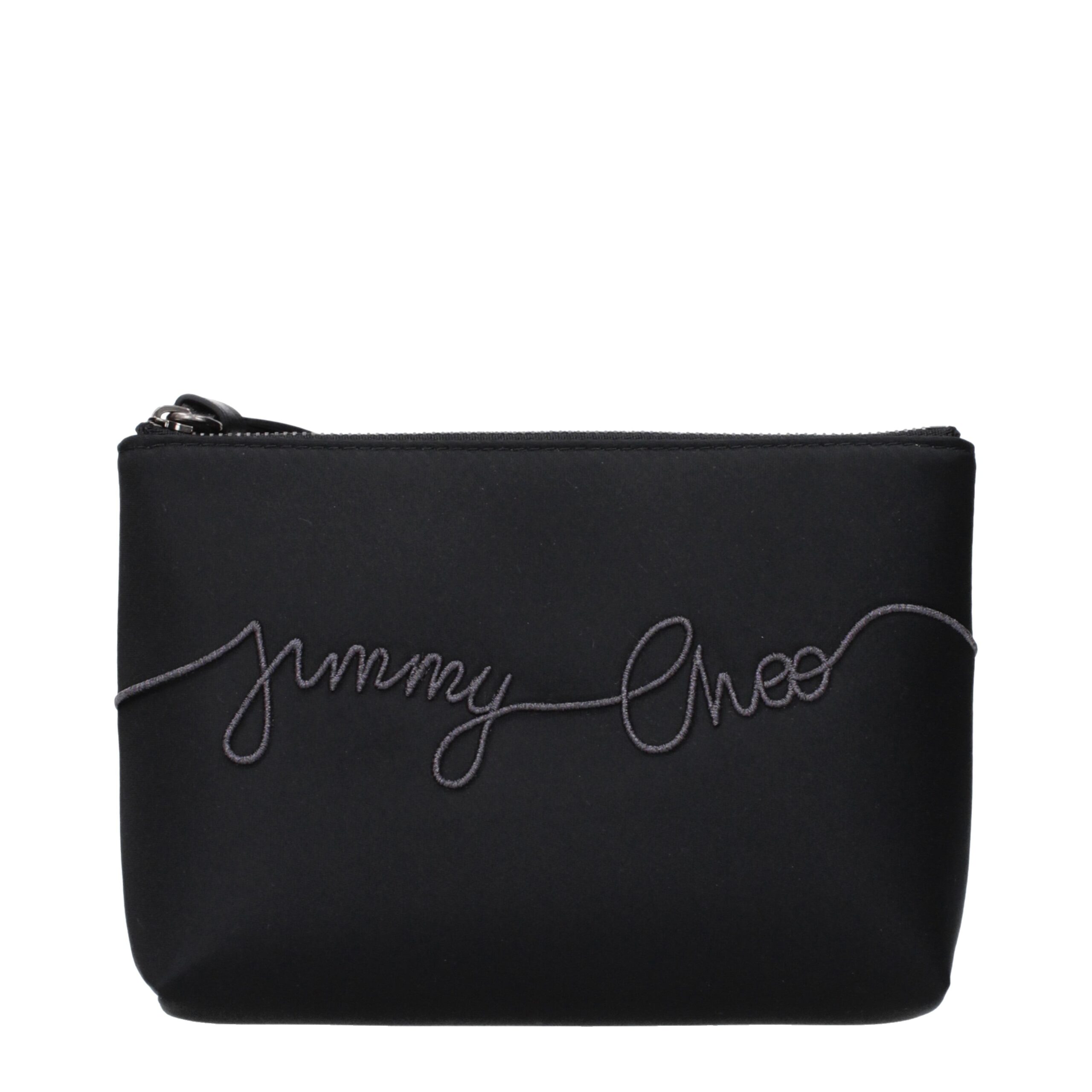 Black Satin Clutch Bag