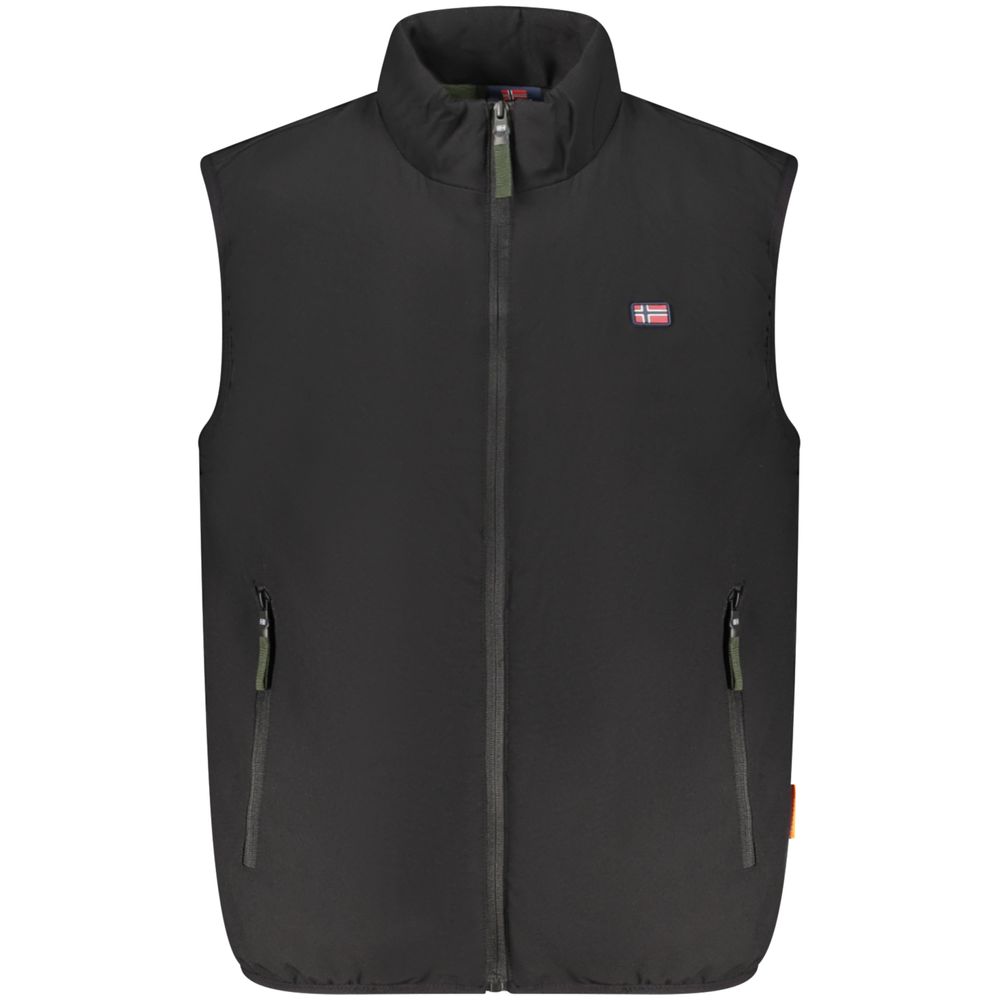 Black Polyester Men's Jacket