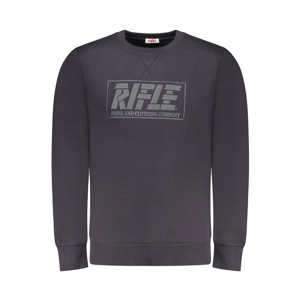 Blue Cotton Men Sweatshirt