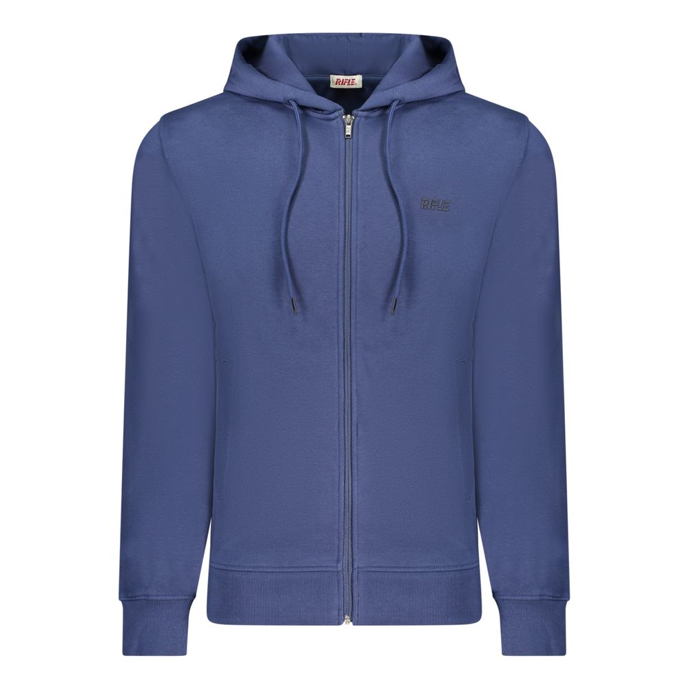 Blue Cotton Men's Hoodie