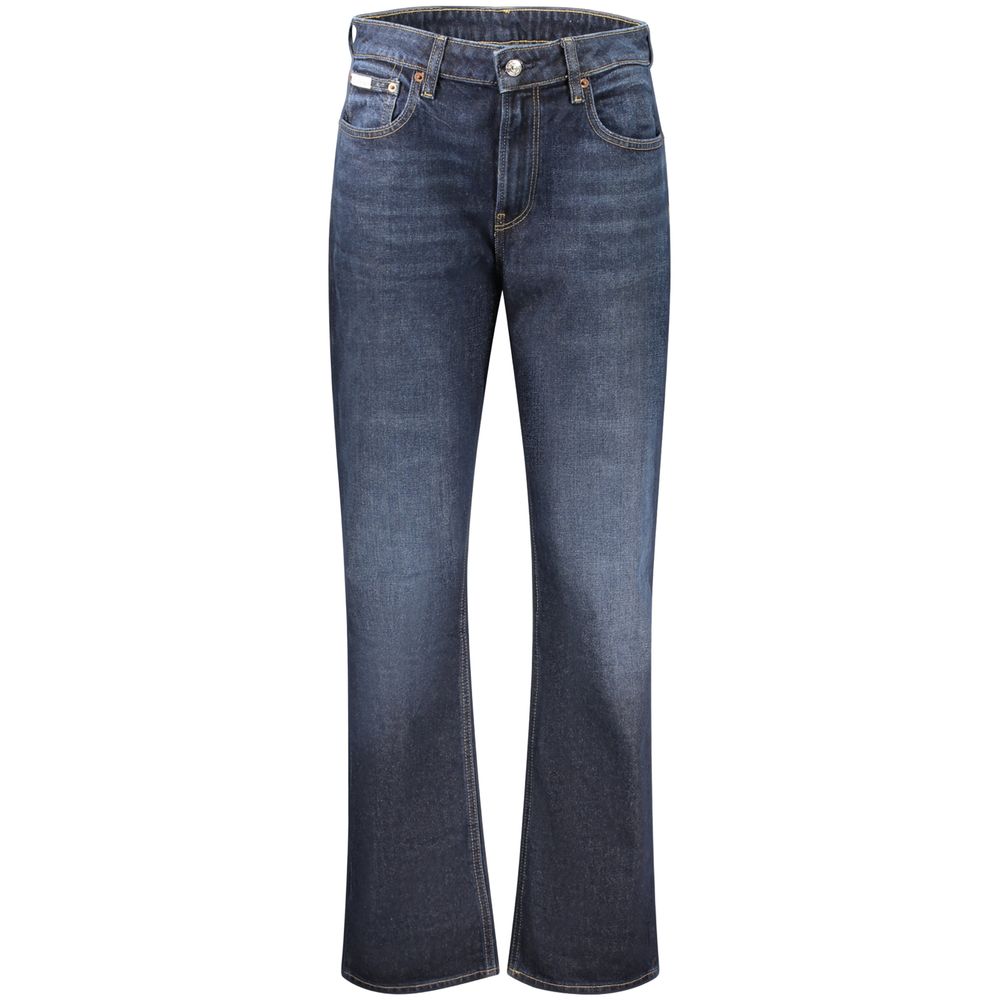 Blue Cotton Women's High-Rise Jeans