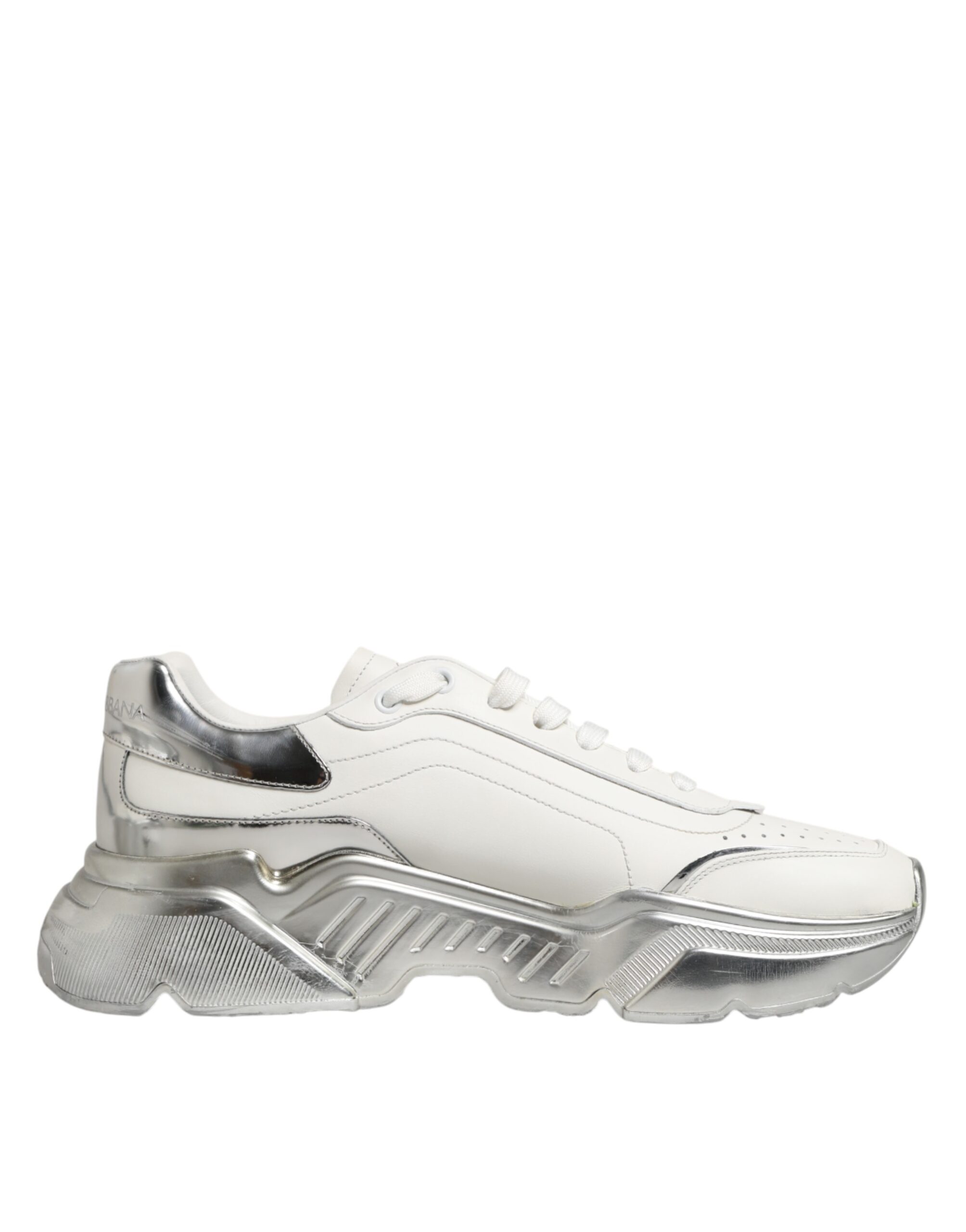 White Silver Daymaster Low Top Sneakers Shoes