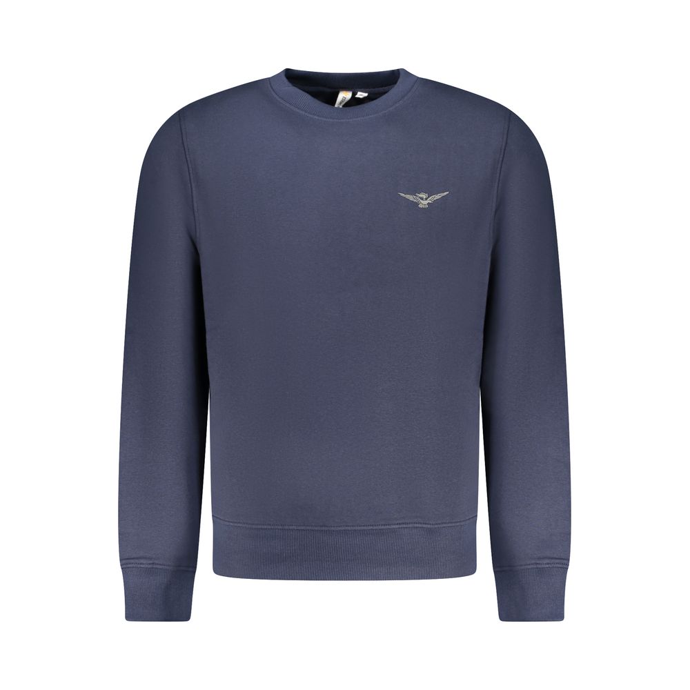 \"Blu Cotton Men Sweatshirt\"
