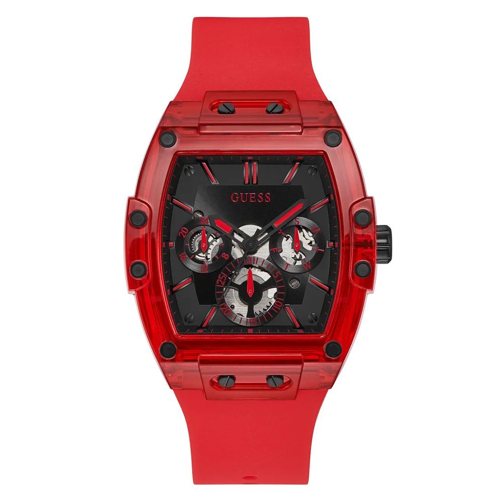 Guess Red Synthetic Sport Mens Watch 156$