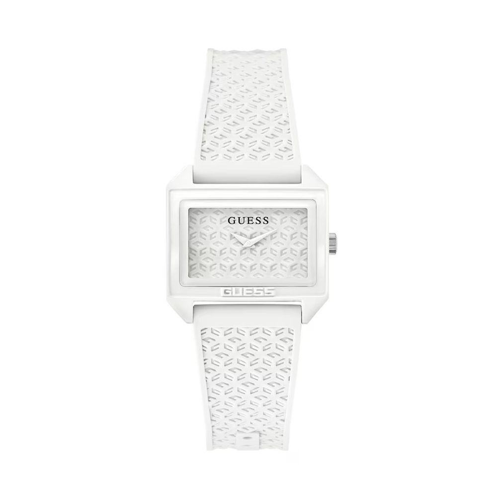 White Synthetic Dress Watch