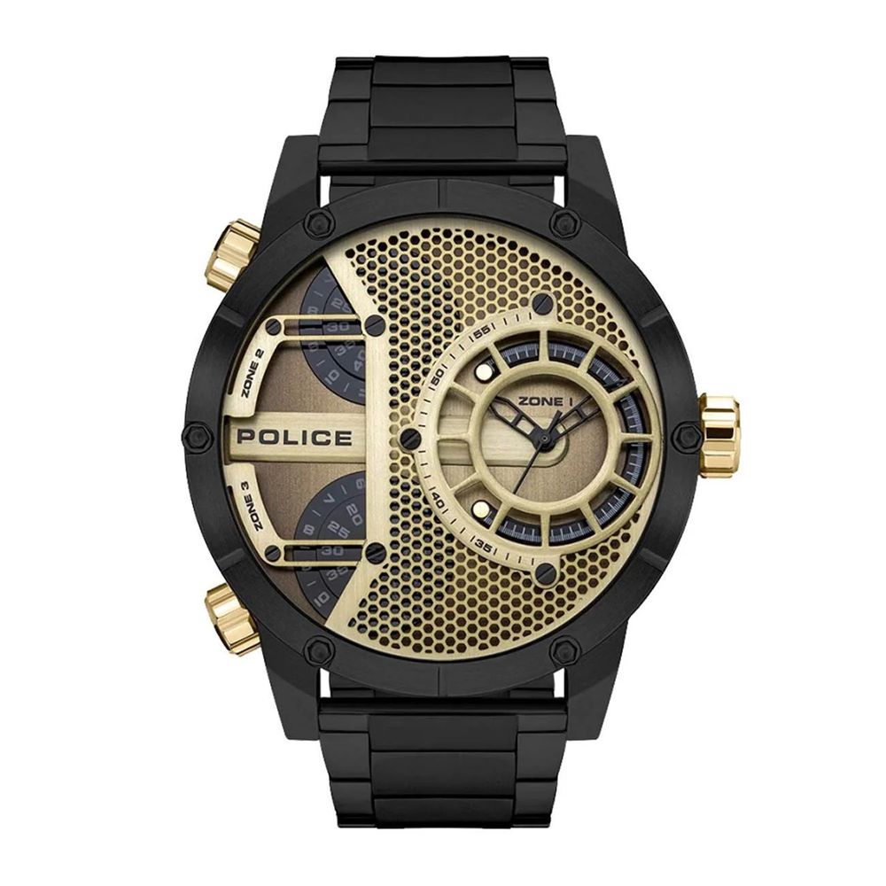 Police Black Stainless Steel Dress Mens Watch 256$