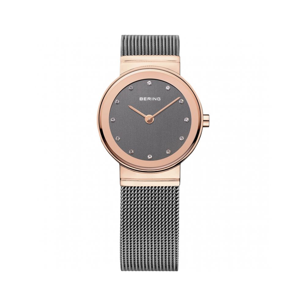 BERING Gray Stainless Steel Dress Women's Watch