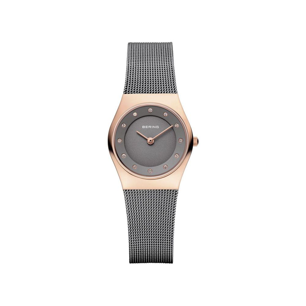BERING Gray Stainless Steel Dress Women's Watch
