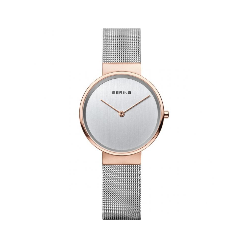 BERING Silver Stainless Steel Dress Womens Watch 163$