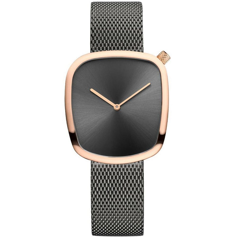 BERING Gray Stainless Steel Dress Womens Watch 170$