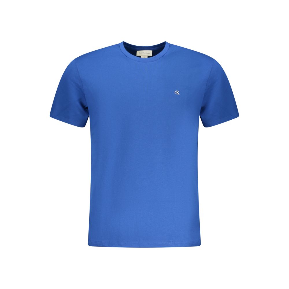 Blue Cotton Men's T-Shirt