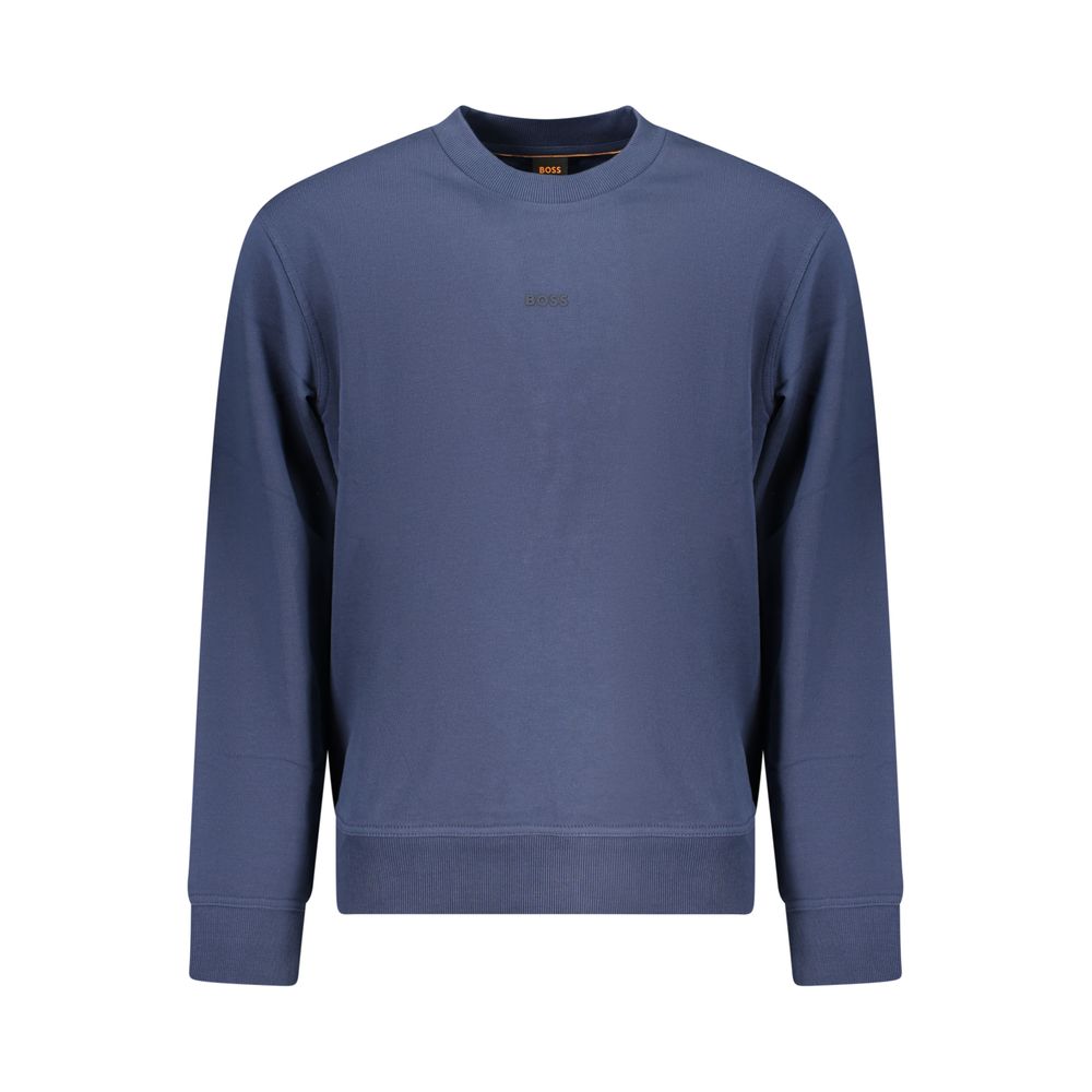 Blue Cotton Men's Sweatshirt
