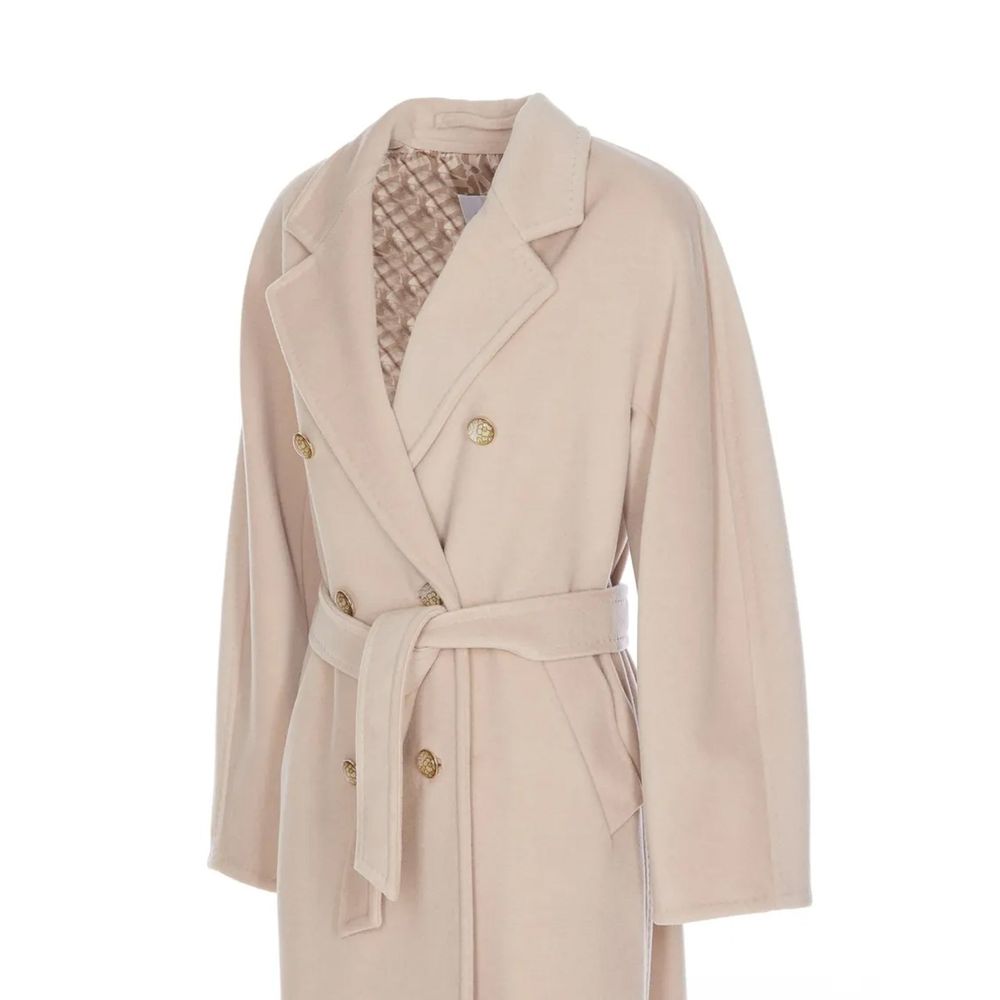 Beige Cashmere Coat - Thumbnail 3