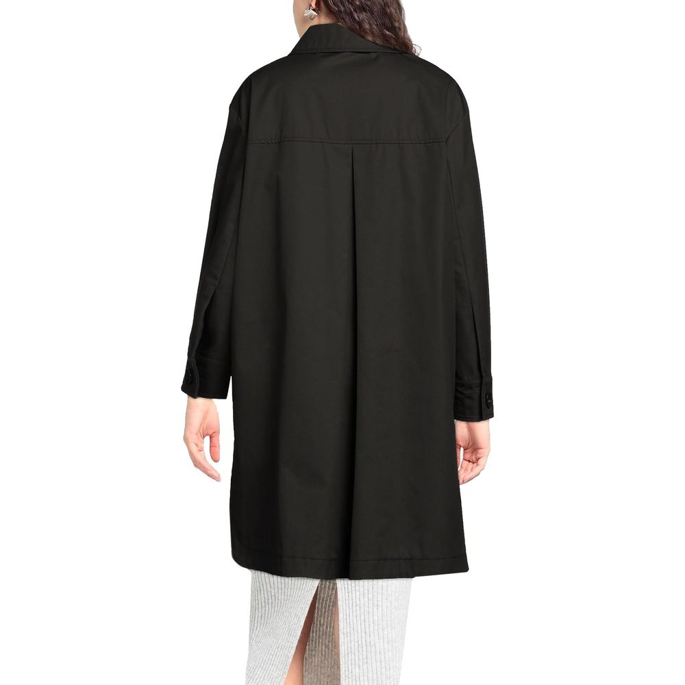 Black Cotton Parka - Thumbnail 3