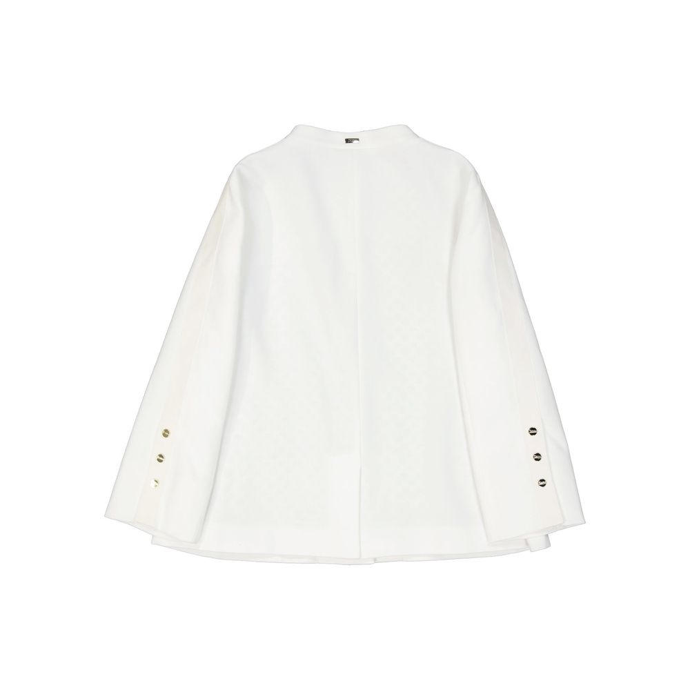 White Cotton Coat - Thumbnail 2