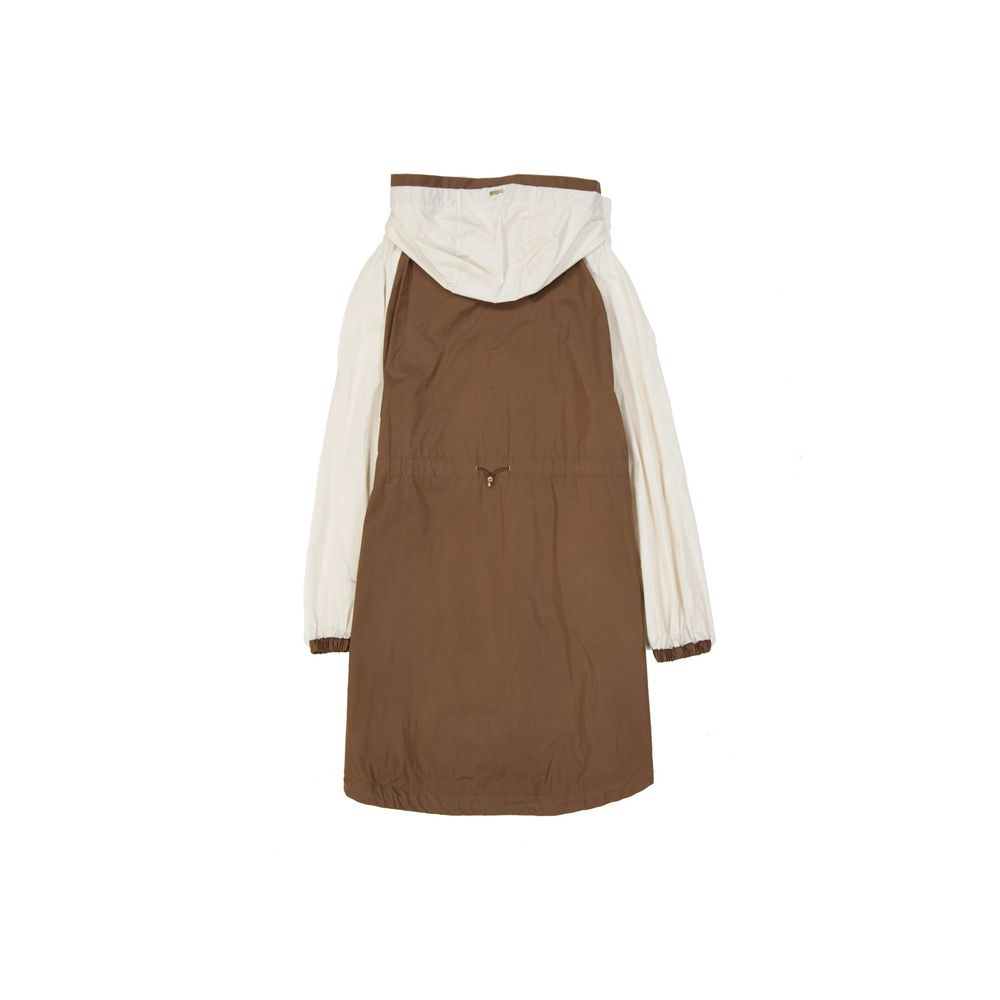 Brown Polyester Coat - Thumbnail 2