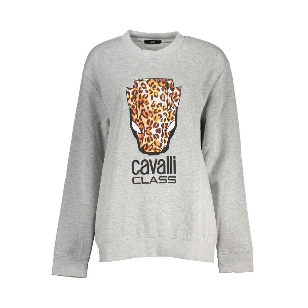 Grigio Polyester Women Sweatshirt