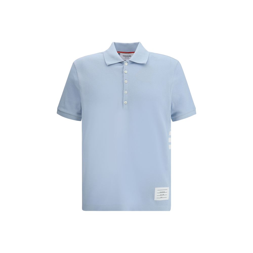 Blue Cotton Polo Shirt