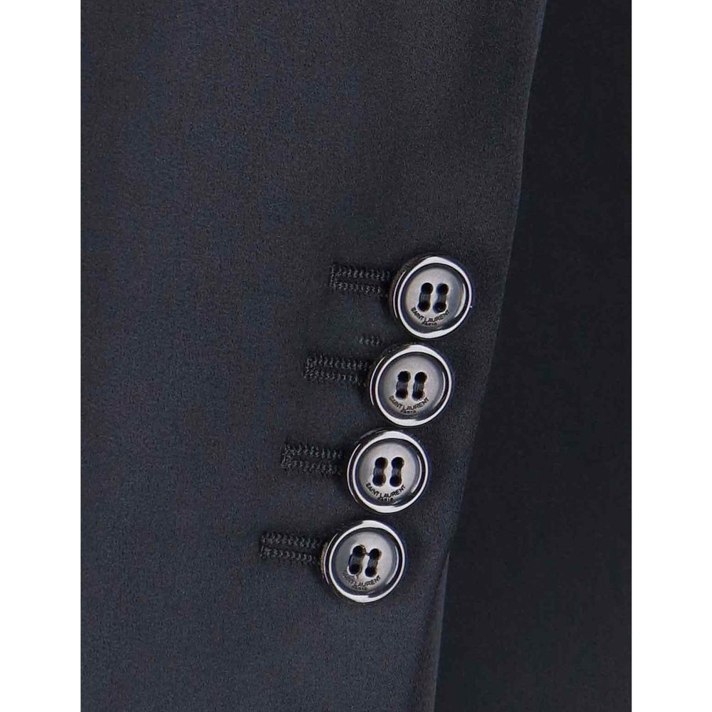 Black Acetate Coat - Thumbnail 3