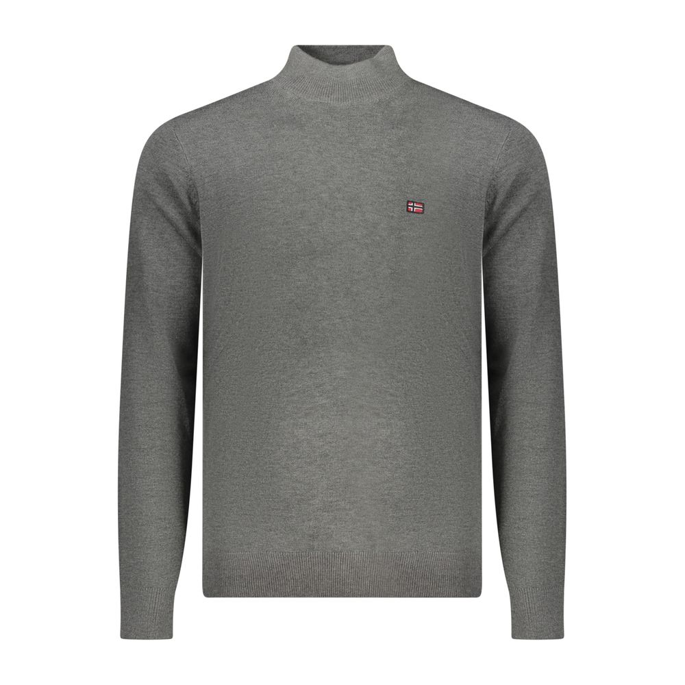 Gray Wool Men Sweater