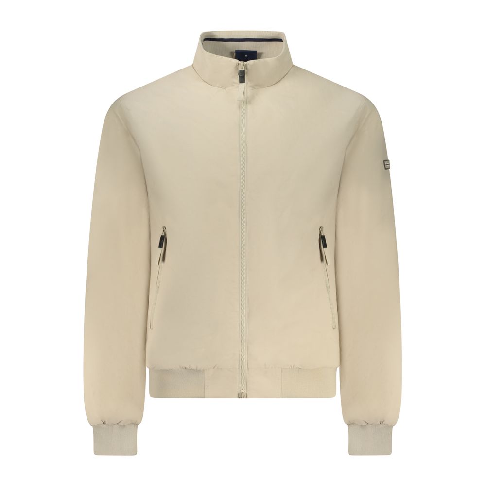 Beige Cotton Male Jacket