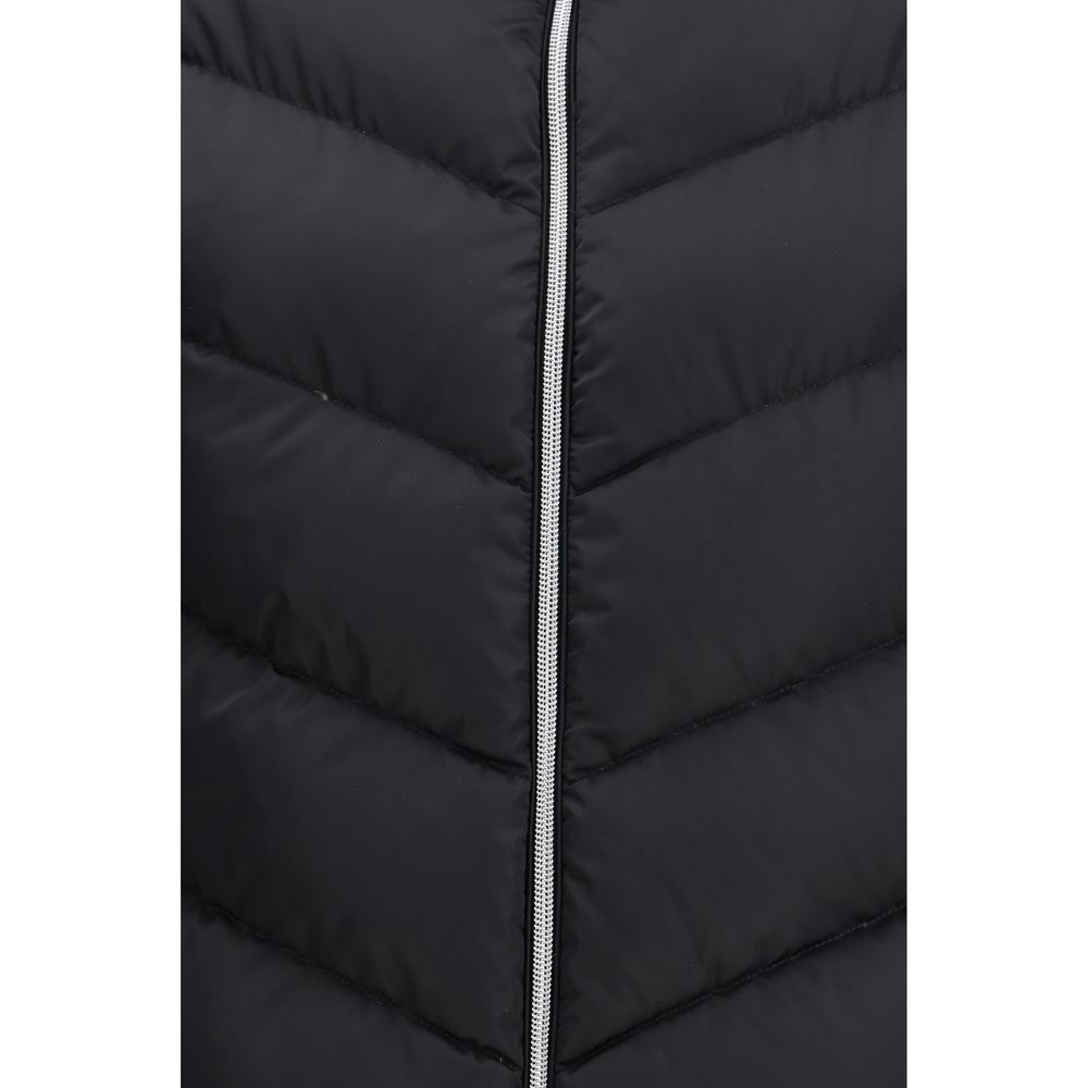 Black Polyester Jackets And Coat - Thumbnail 3