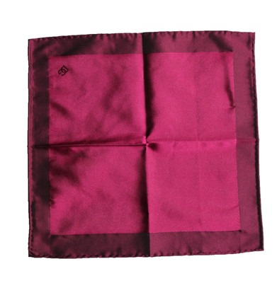 Maroon Silk Lace Stole Square Foulard Scarf