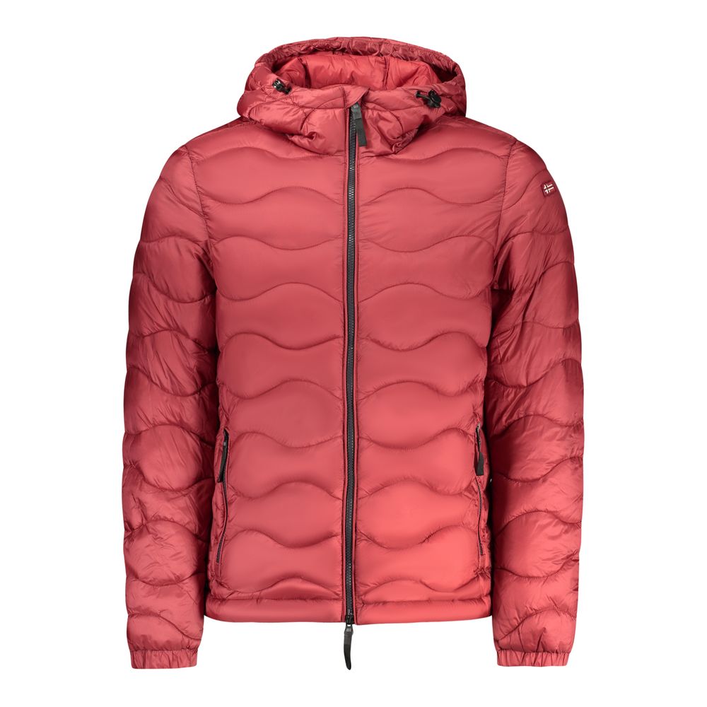 Red Polyamide Men's Jacket