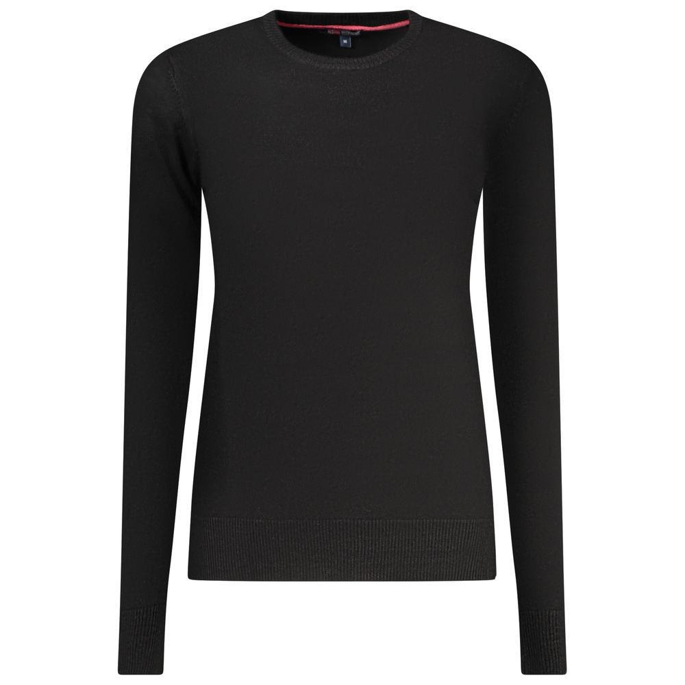 Black Viscose Women Sweater