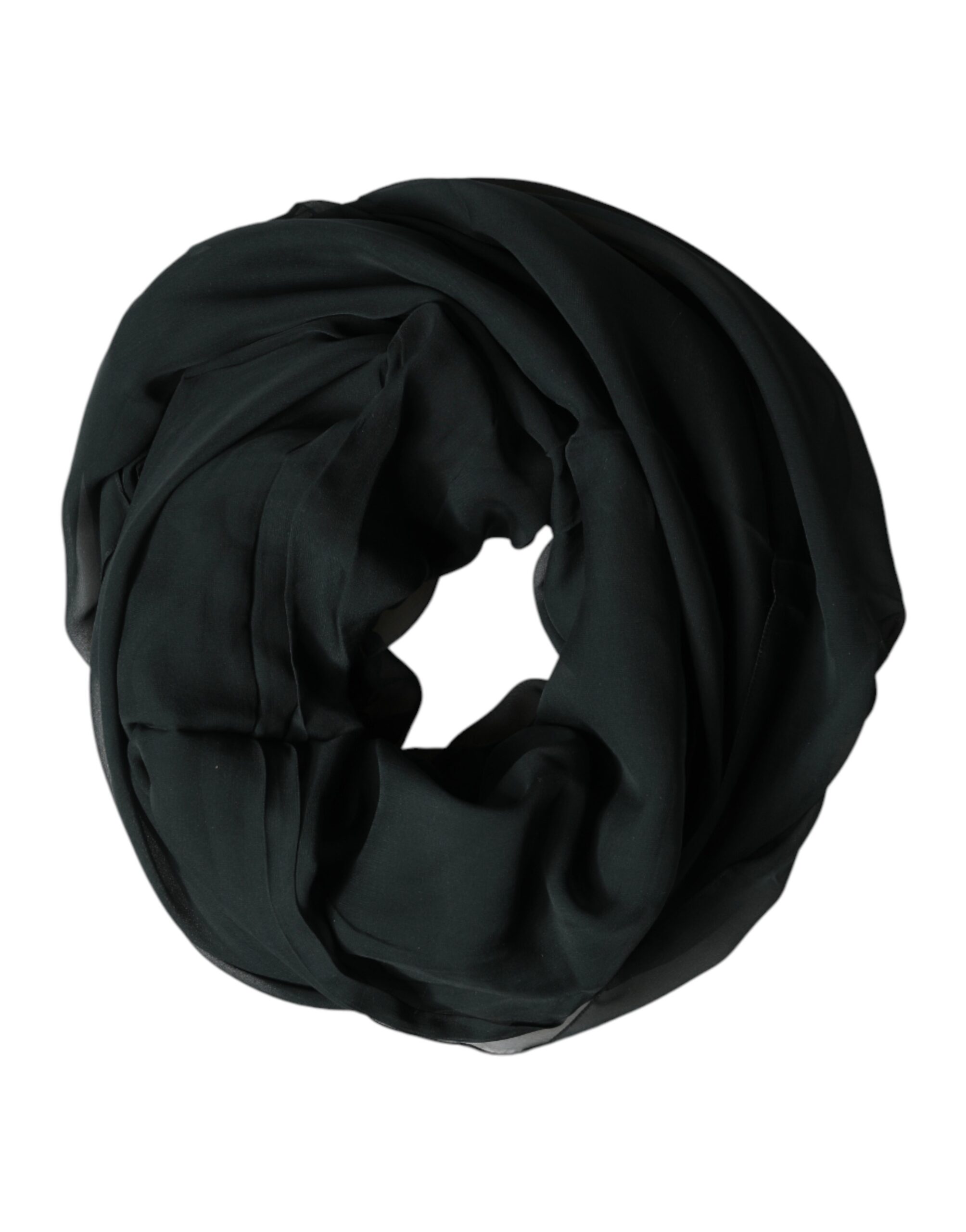 Dark Green Stole Silk Neck Wrap Shawl  Scarf