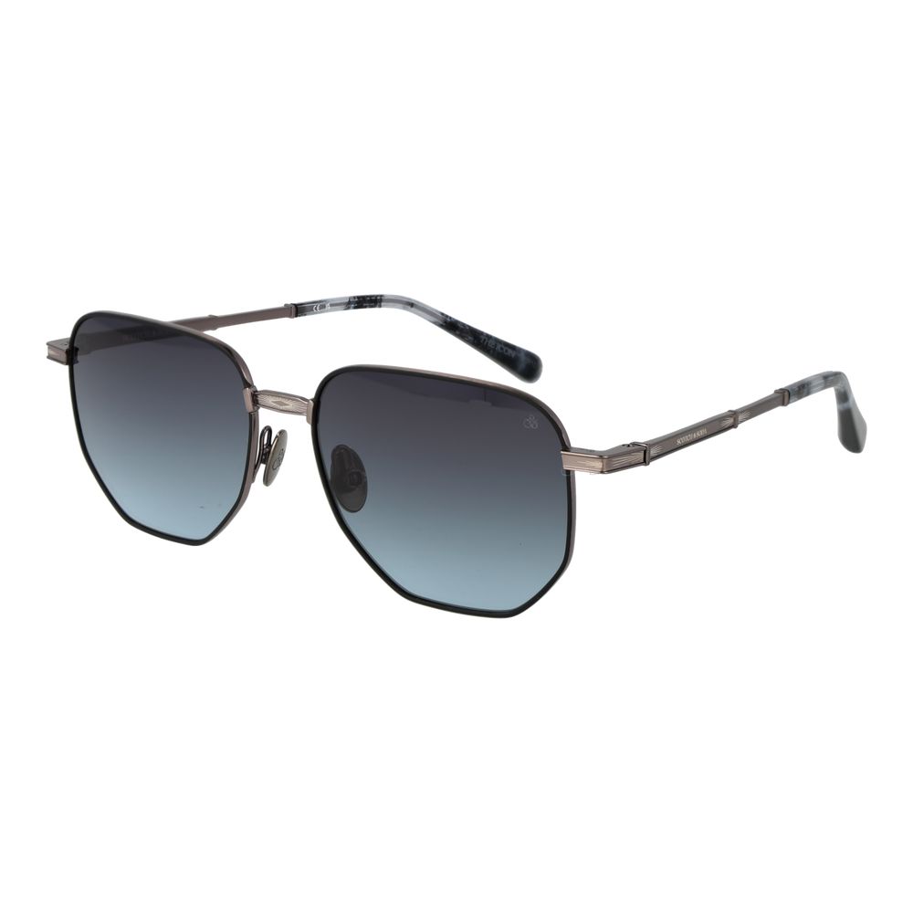 Scotch & Soda - Scotch & Soda Black Metal Sunglasses - sunglasses - Black