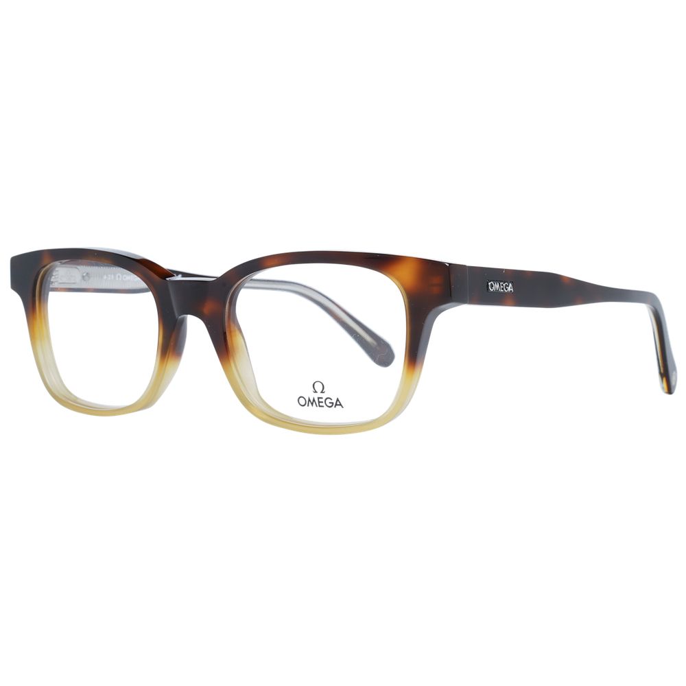 Omega Brown Plastic Glasses Men's (Frames)