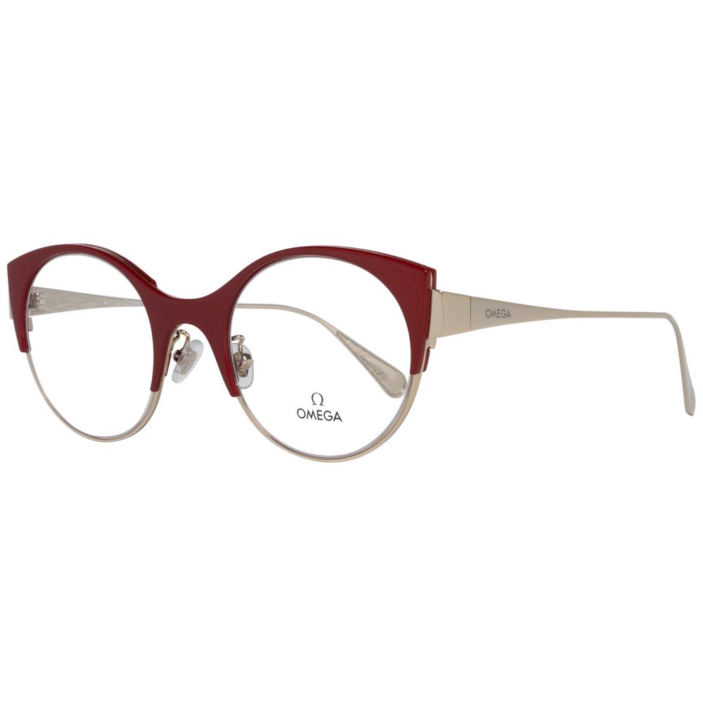 Omega Red Metal & Plastic Glasses Women's (Frames)