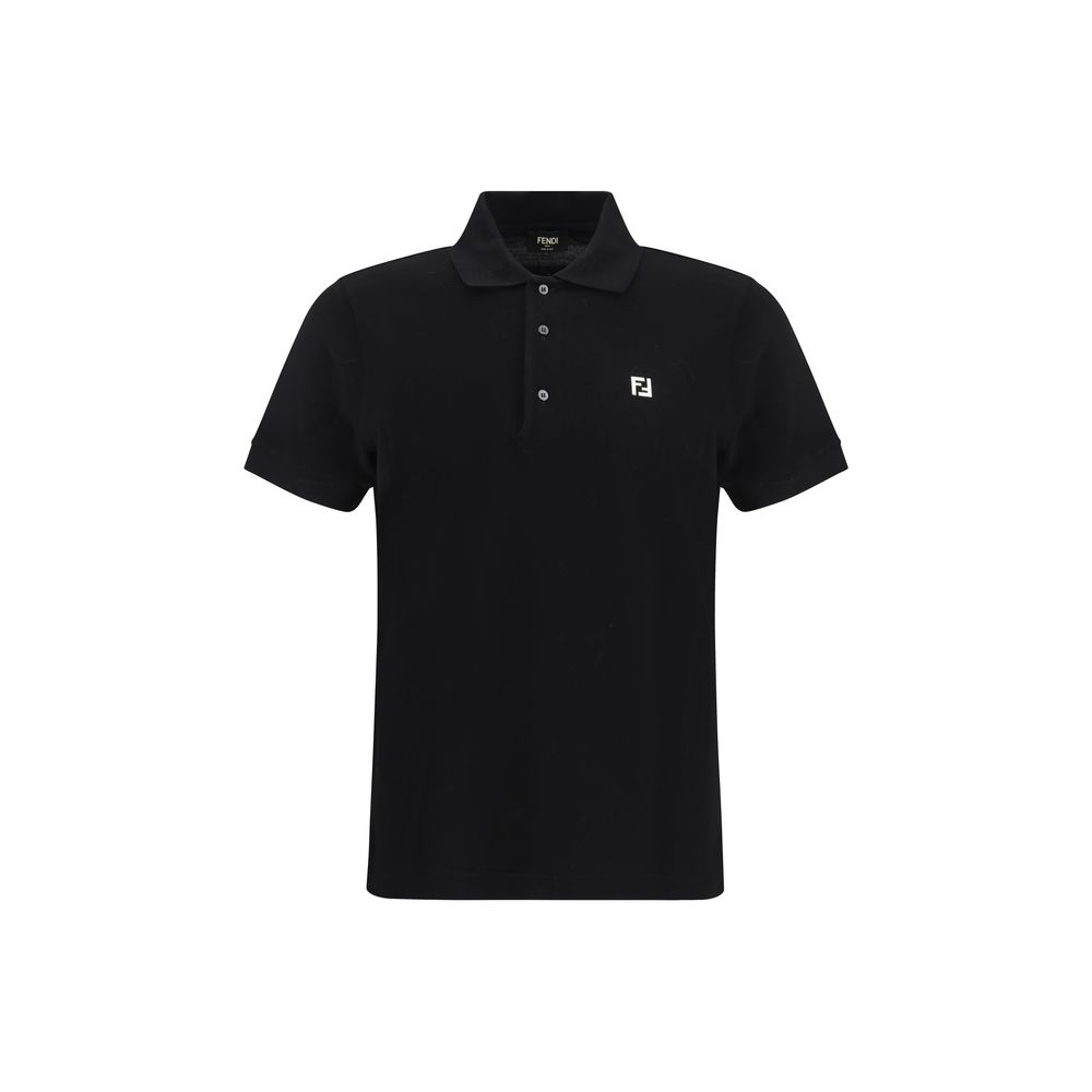 Black Cotton Polo Shirt