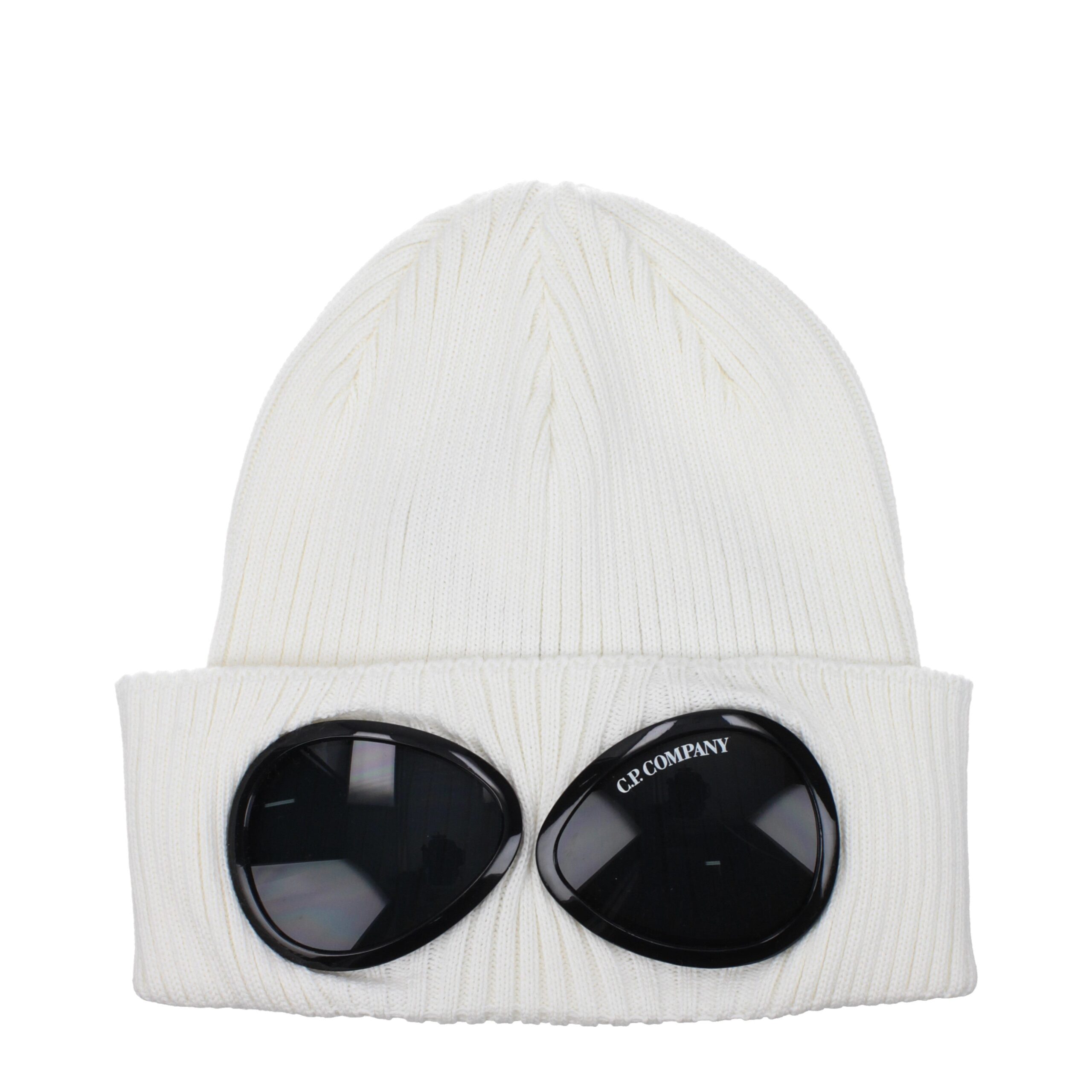 C. P. Company White Cotton Beanie Accessory - Men
